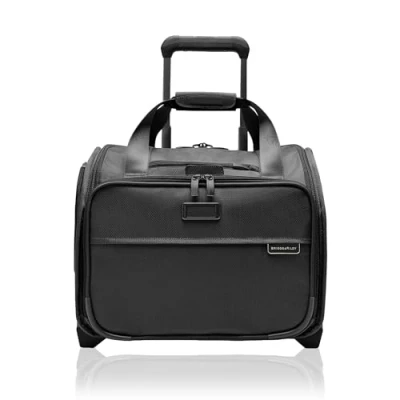 Image of Briggs &amp; Riley 2 Wheel Cabin Bag, Black,16 inch Baseline Underseat Bag
