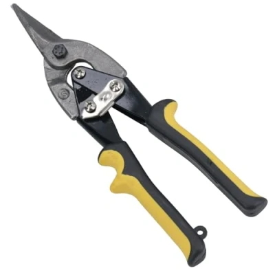 Image of Heavy Duty Straight Aviation Tin Snips Sheet Metal Cutters Cutting Shears 250mm