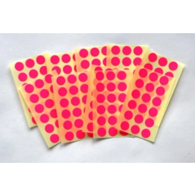 Image of 175 Magenta Round Stickers Sticky Coloured Self Adhesive Dots for Colour Coding