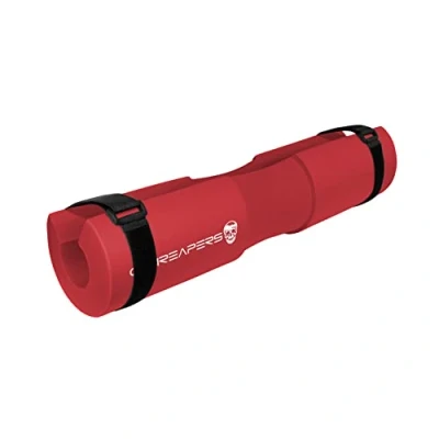 Image of Gymreapers Barbell Squat Pad Protective Bridge For Hip Thrust, Squats, Lunges Support, Neck Protection Bar (Red)