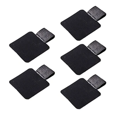 Image of Kobeleen 5 Pieces/Set Elastic Pen Loop Holder Self Adhesive Faux Leather Designed For Notebooks Pencil