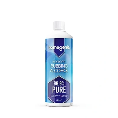 Image of HomeGenie Isopropanol Rubbing Alcohol 99.9% Pure Isopropyl Versatile Cleaner and Disinfectant Solution 1 Litre