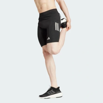 Image of adidas OTR Short Tights for Men Lightweight Black Running Shorts Ultimate Comfort