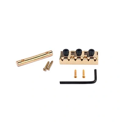 Image of Alnicov 42mm Electric Guitar String Locking Nut，with Allen Wrench Screws，for Tremolo Bridge Parts，Gold