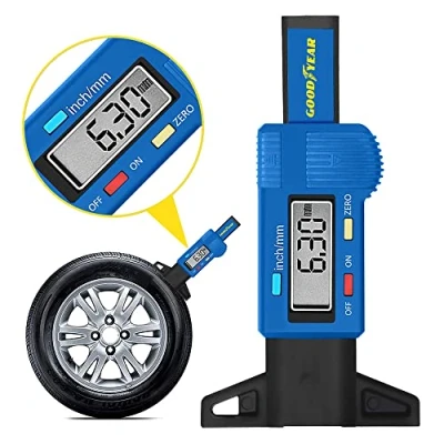 Image of Goodyear Digital Tyre Tread Depth Gauge Measuring Tool Car Van Trucks MOT Compliant