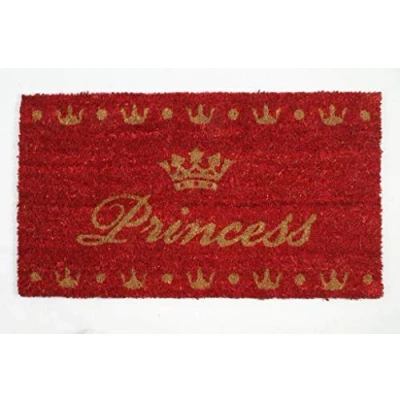 Image of Decorative Coir Entrance Door Mat Princess 70 cm x 40