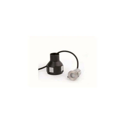 Image of Crosby LED Recessed Outdoor Ground Lamp Matt Nickel IP67