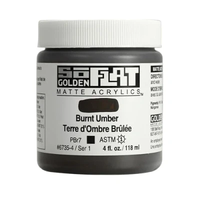 Image of Golden : SoFlat Matte Acrylic Paint 118ml Burnt Umber