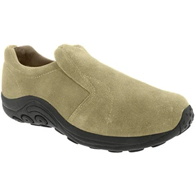 Image of PDQ RYNO Unisex Twin Gusset Jungle Casual Suede Trainers Taupe UK 14