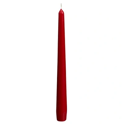 Image of Bolsius Tapered Dinner Candles (Pack of 100), White, Length: 25.4 cm/10 inch, Wax Candles, Tabletop Restaurant Romantic Dining, P960
