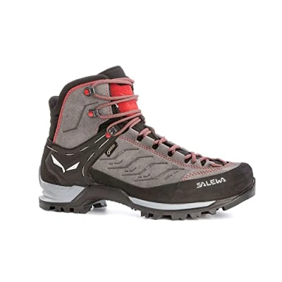 Image of Salewa MTN Trainer MID GTX Mountain shoes, Men&#039;s, Size: 10, Charcoal/papavero Leather and textile