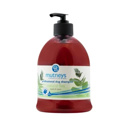 Image of Mutneys Professional Pet Care Natural Flea Dog Shampoo, 500 ml