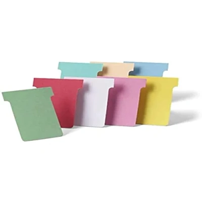 Image of Nobo T Cards White Size 3 (Pack of 100)
