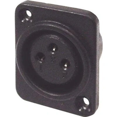 Image of 3 Pin XLR Chassis Socket with solder terminals