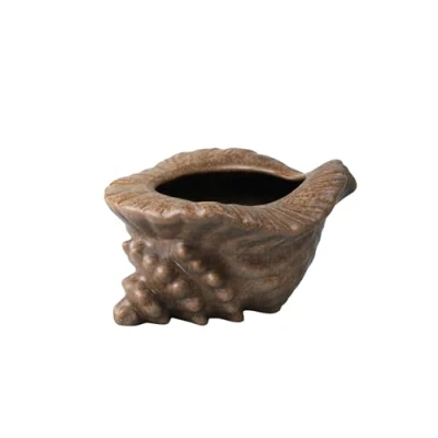 Image of bar@drinkstuff Conch Shell Tiki Cup 12.3oz / 350ml Single Ceramic Hawaiian Cocktail Mug