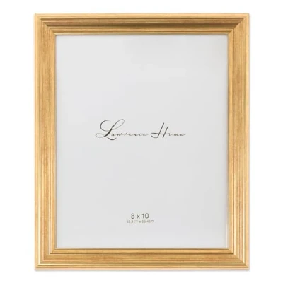 Image of Lawrence Frames 536280 Sutter Gold 8x10 Picture Frame
