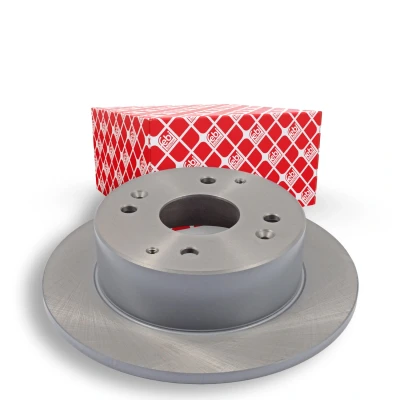 Image of 42510S1AE00, 42510S1AE10 Brake disc FEBI BILSTEIN 108473 Rear Axle 260mm 10,5mm 4 Hole 114,3mm solid Coated HONDA: Accord 6 Limousine,