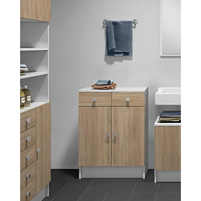 Image of Symbiosis Bathroom Cabinet Combination White Oak, 60 x 29.6 81.5 cm