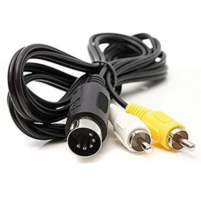 Image of WiCareYo AV Audio Video Composite TV Cable for Genesis 1 Mega Drive Master System