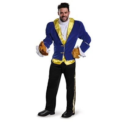 Image of DISGUISE 98419C Beauty and the Beast Adult Sized Costume, Blue, XXL