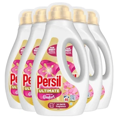 Image of Persil Ultimate Liquid Detergent Outstanding Stain Removal Effective in Quick and Cold Washes with 14 Days of Lasting Freshness 46 Washes, 1.242 Litre (Buy 5, Touch Comfort)