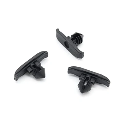 Image of VVO Fasteners Plastic Front Door Weatherstrip Clip, Black (Pack of 10)