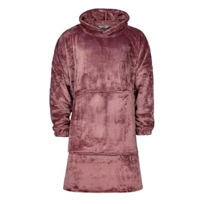 Image of Mens and Women&#039;s 1 Pack Heat Holders Mega Hoodie Mauve One Size