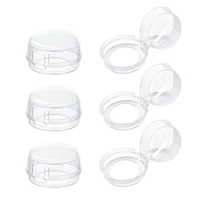 Image of 6 Pcs Stove Knob Covers, Oven Lock Child Safety, Protective Cove Fire Guard Cooker Switch, Prevent Kids &amp; Pets from Turning on The Stove, Easy Fit Device for Kitchen Safety