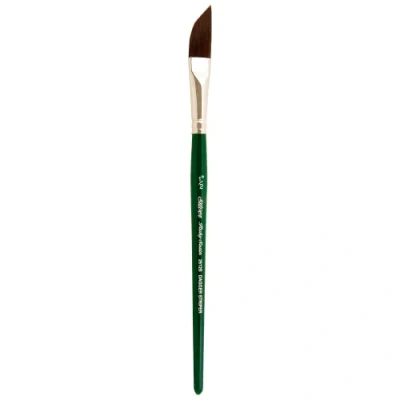 Image of Silver Brush Limited 2512S1/2 Ruby Satin Dagger Striper for Fluid and Flow Acrylics, Size 1/2 Inch, Short Handle