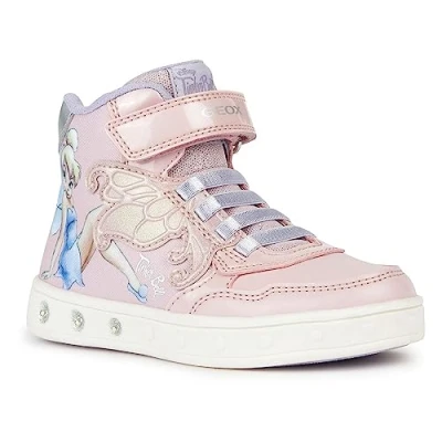 Image of Geox J Skylin Girl Sneaker, Pink Lilac, 7 UK Child