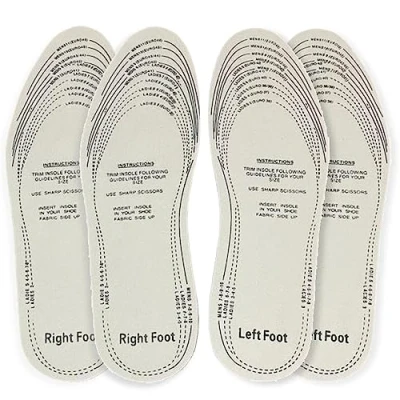 Image of AKH® Extra Comfort Insoles 2 Pairs Size 11 Cut to Featured Shoe Inserts for Trainers Sneakers Sports Work Boots Foot Pain Relief Inner Soles Men and Women