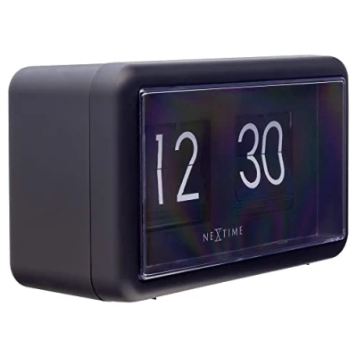 Image of NexTime Table/Wall clock 5228, Black, 18 x 10 7cm