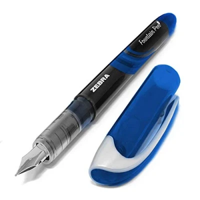Image of Zebra Fuente Disposable Fountain Pen Blue Ink Single