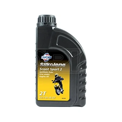 Image of Silkolene SCOOT SPORT 2 Low Smoke, Semi Sythetic 2T Bike Engine Oil 600757298 1 Litre