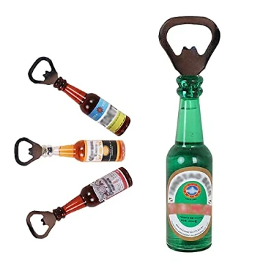 Image of 4 Pcs Magnetic Beer Bottle Opener,Unique Funny Corona Opener for Barbecue BBQ Parties,Party Birthday Gifts,Refrigerator Decor