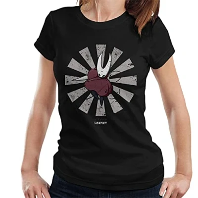 Image of Cloud City 7 Hornet Retro Japanese Hollow Knight Women&#039;s T Shirt Black