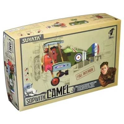 Image of Suyata SK 002 WW1 British Fighter Sopwith Camel &amp; Brownie Model Kit