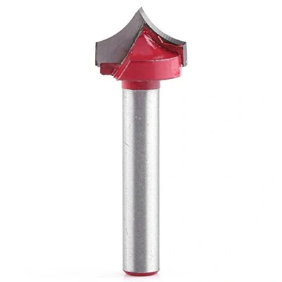 Image of V Groove Router Bit Set, Akozon Nut Milling Cutter 6 mm Shank 3D CNC Engraving Needle Point Woodworking Carving Tool Sharp Cutting (12mm)
