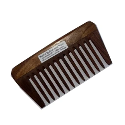 Image of SVATV Handcrafted Rosewood Comb For Detangling Hair Thick, Curly and Wavy Hair, Non Static Eco friendly Made in India S 1