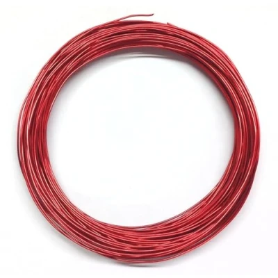 Image of celloexpress Aluminium Craft Wire 0.8mm x 20m (Diameter Length) RED