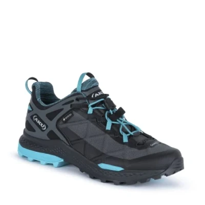 Image of AKU Rocket DFS GTX W&#039;s, Women&#039;s Hiking Shoes, Black Turquoise, 5 UK