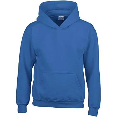 Image of GILDAN Heavy Blend Childrens Unisex Hooded Sweatshirt Top/Hoodie (L) (Royal)