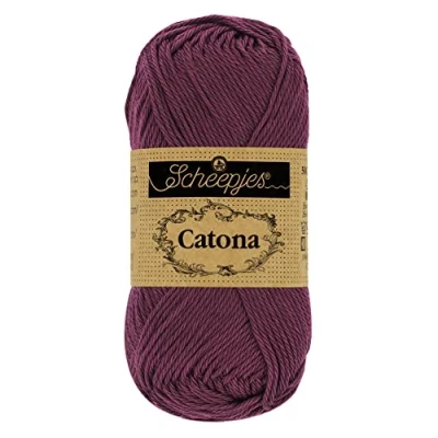 Image of Scheepjes Catona 394 Shadow Purple Yarn 1x10g