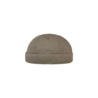 Image of Stetson Ocala Cotton Docker Cap Men hat Made of 100% with Factor 40 UV Protection Summer/Winter Olive L (58 59 cm)