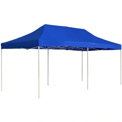 Image of vidaXL Professional Folding Party Tent Aluminium 6x3 m Blue