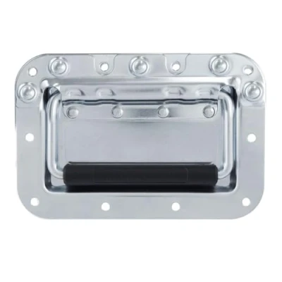 Image of Penn Elcom Handle Recessed Flip Zinc 107 x 160mm H7151Z