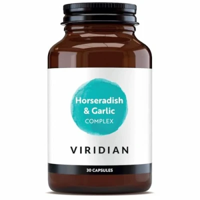 Image of Viridian Horseradish &amp; Garlic Complex Vitamin C Zinc 30 Vegicaps