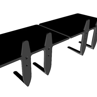 Image of Wall Mount with ​Transmitter Hook Display for 1/18 1/24 Scale RC Crawler Truck （NO Included） black 2pcs