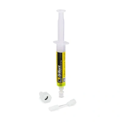 Image of ERRECOM Brilliant 7.5 ml, Fluorescent UV Dye for Detecting Refrigerant Gas Leaks in Air Conditioning and Refrigeration Systems, includes 1/4 SAE adapter