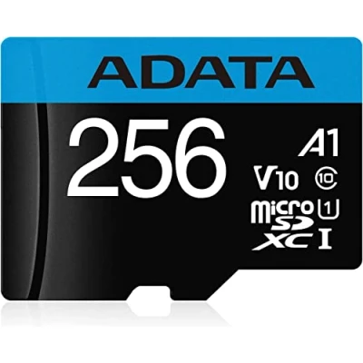 Image of ADATA Premier 256GB MicroSDXC Class 10 UHS I Flash Memory, Black